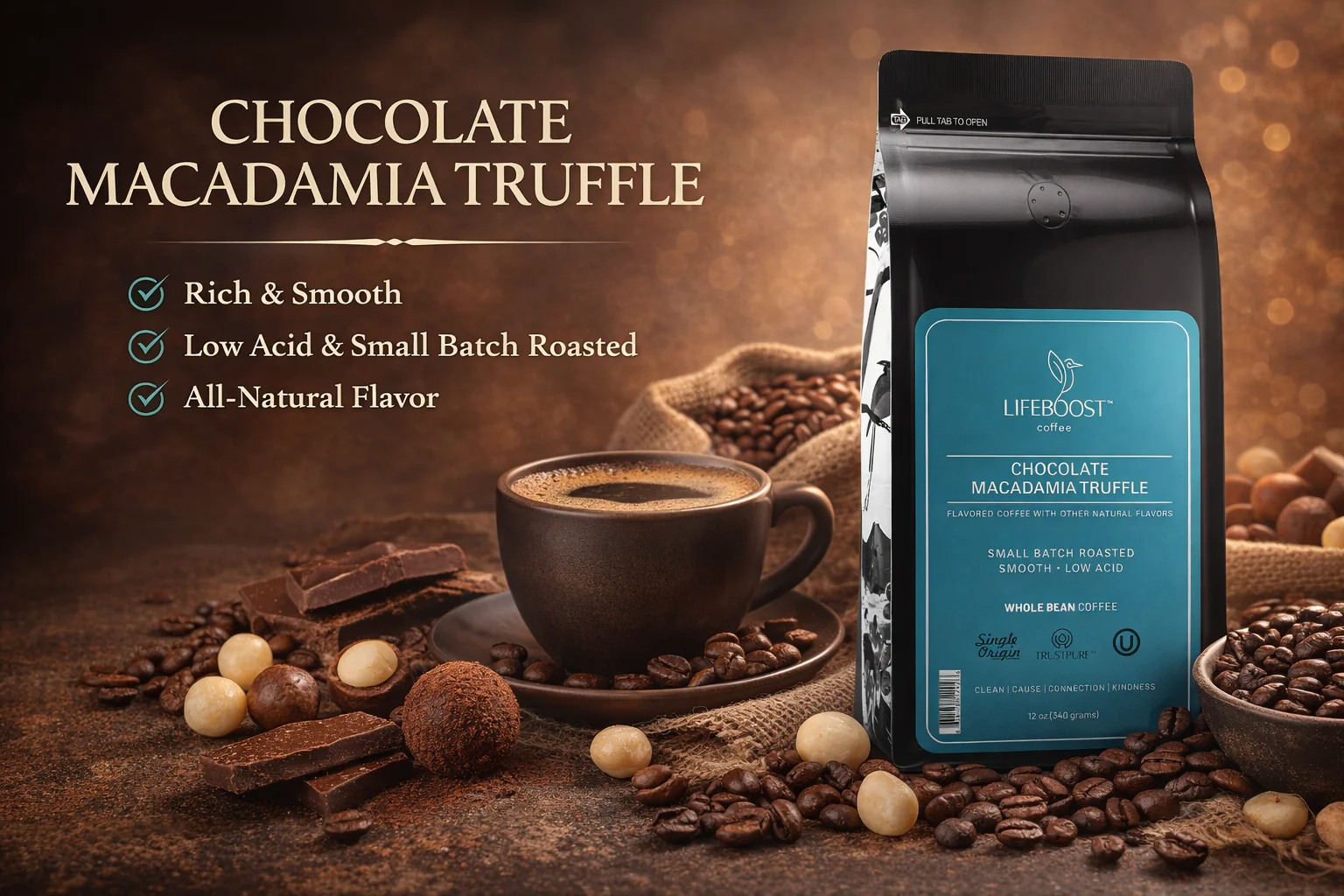 Chocolate Macadamia Truffle - Image 3